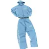 Moletom com Zíper Corteiz Alcatraz Estampa de Letras High Street Casual Patchwork Conjunto Tendência