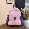 Mochila Casual Simples Coreana Tendência Leve Cor Contrastante Pequena Mochila Esportes ao Ar Livre Versátil Estudante Bolsa Escolar