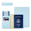 Bolsa de Passaporte para Atacado Transfronteiriço Couro PU Borda Oleada Proteção de Passaporte Capa de Documento Viagem Internacional América do Norte Porta-Passaporte Portátil