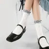 Calcetines Originales Renacimiento para Mujer Primavera y Verano Encaje Puntos Calcetines de Media Caña Lindos Calcetines de Algodón Peinado para Mujer