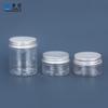 Guangzhou empaque de plástico PET botella de plástico transparente para crema 30ml50ml frasco para té tapa de aluminio boca de rosca boca ancha botella