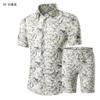 Verano 2019 nuevo moda de comercio exterior 3D estampado hombres casual manga corta traje de camisa eBay talla grande camisa hombres