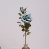 Flores Artificiales, 2 Rosas de Hibisco Grandes, Flores de Seda de Lujo Accesible Estilo Europeo, Decoración del Hogar, Flores Exquisitas para Decoración de Mesa de Comedor