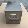 Caja de Herramientas Grande de Chapa de Hierro Caja para Llevar de Placa de Acero Inoxidable con Cerradura Caja de Almacenamiento Organizador Caja Vacía para Montar en el Coche
