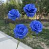 Simulação de rosas românticas de 4 cabeças, ramos altos, casamento, salão de casamento, exibição de flores falsas, atacado