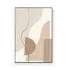 Pintura Decorativa Abstracta Morandi Estilo Crema Pintura de Pared para Sala de Estar Fondo de Sofá Arte Minimalista Sentido de Alta Gama Mural para Recibidor