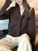 Tejido de Punto de Manga Larga Estilo Coreano Perezoso y Relajado para Mujer en Otoño e Invierno Nuevo Estilo Estilo Suave Aspecto Adelgazante con Cordones Tejido de Punto