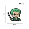 Insignia de mercancía de la serie de anime One Piece personaje de dibujos animados broche de metal accesorio para mochila ropa regalo decorativo