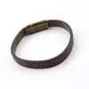 Pulsera Deportiva de Cuero Retro de Aleación con Hebilla Magnética para Hombre de Amazon Transfronterizo Pulsera DIY Pulsera de Moda