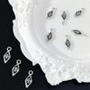 Colgante de Aleación Romboidal Gota de Agua diy Accesorios para Pulsera Plata Tibetana Colgante de Conexión Plata Antigua Pulsera con Cuentas Material para Abalorios