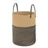 Cesta de Almacenamiento Tejida con Cuerda de Algodón, Cesta para Ropa Sucia, Contenedor Doméstico para Guardar Ropa y Juguetes con Asa, Cubo de Almacenamiento, Cesta para Ropa Sucia de Cuerda de Algodón