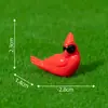Micro-Paisagem Criativa Realista Figuras de Papagaio e Urso Negro Enfeites Fofos Jardinagem DIY Decoração Acessórios para Pendurar Pequenos Enfeites