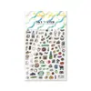 Estilo igual ao Xiaohongshu Adesivo de cartão traseiro para Apple 17pro adesivo de nail art em estoque Adesivo Rose planner zeroperzero