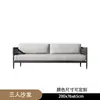Mesa e Cadeiras de Corda Simples Nórdicas para Exterior Balcão Cadeira de Rattan Combinação de Mesa de Café Conjunto de Três Peças Casual Cadeira de Rattan para Jardim Exterior