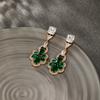 Pendientes de Aleación de Cobre de Lujo Ligero de Moda Xuping Chapados en Oro de 18 Quilates con Piedras Preciosas Artificiales Pendientes de Diseño de la Serie de Piedras Preciosas de Colores