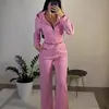Moletom Cardigan Europeu e Americano de Moda Transfronteiriça Y2K com Strass Curto com Capuz Calça Jogger Slim de Cintura Alta Hoodie Ins