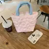 Bolsa de Cosméticos Acolchada con Corazón Acolchado de Flores Bolso de Mano para Ropa de Trabajo con Bolsa Rice Mommy Se Puede Bordar