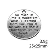 25x25mm 3.9g Plata Antigua Exportación Accesorios DIY Material Placa de Nombre Colgante