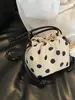 Bolso de Cubo de Lunares Transfronterizo Nuevo de Verano, Bolso de Tela Estilo Coreano, Bolso de Mano para el Trabajo, Bolso Cruzado Casual para Teléfono