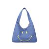 Nueva Bolsa de Lona Estilo Coreano con Cara Sonriente para Niños, Moderna y con Logo Personalizable, Bolso Cruzado para Salidas, Gran Capacidad y Bolso de Mano Versátil