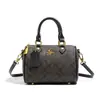 Bolsa Boston con estampado vintage para mujer, dropshipping transfronterizo, nuevo modelo 2026, bolso de mano estampado, bolso cruzado, bolso almohada, bolso de hombro