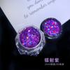 Lantejoulas Hexagonais Iridescentes a Laser Glitter em Pó Resina de Cristal DIY 20ml Areia Líquida Mahjong