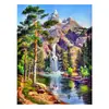 Pintura de Diamantes 5D Nuevo Diamante Completo Sala de Estar Residencia de Montaña Fuchun Figura Punto de Cruz Paisaje Ladrillo Mostrar Pegatina Diamante 2021 Pegatina de Punto
