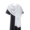 Bufanda de Algodón de Bambú para Otoño e Invierno, Bufanda Larga de Color Sólido con Bordes Deshilachados, Chal para Mujer, Pañuelo de Cabeza al por Mayor