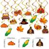 Adornos colgantes decorativos en espiral para fiestas de Acción de Gracias transfronterizas de Amazon, adornos colgantes en espiral de maíz, pavo y calabaza, al por mayor