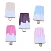 Helado Grande de Dos Colores Helado Juego de Comida Accesorios de Resina Pegamento de Crema Estuche de Teléfono Diy Llavero de Refrigerador Lote