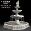 Fonte de água corrente estilo europeu, pátio externo jardim, lago de peixes, elemento aquático, decoração de paisagem, ornamento de casamento, poço dos desejos