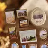 Adesivos para Pintura a Óleo Alívio da Espuma Matinal, Série Coleção Poesia Colorida, Materiais Vintage Tridimensionais para Diário, Decoração de Parede DIY