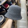 Otoño e Invierno Nuevo Estilo Lana Diseño de Moda Sombrero de Pescador Sombrero de Cubeta con Textura de Encaje para Mujer Sombrero Sencillo para Cubrir la Cara Moderno