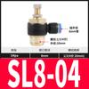 Regulação de Velocidade Pneumática Válvula de Estrangulamento de Cilindro Limitadora de Fluxo Unidirecional Sl4-M5/6-01/8-02/10-03/12 Junta de Tubo de Ar