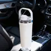 Copo Isolado de Camada Dupla em Aço Inoxidável 304, Copo Shaker Criativo de Grande Capacidade, Garrafa de Água Esportiva para Mochila Outdoor Montanhismo