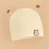 Gorros para Bebé, Gorros para Recién Nacidos, Algodón Puro, Sin Costuras, 0-12 Meses, Gorros para Bebé Niños y Niñas, Gorros de Oso Protectores para la Fontanela, Dropshipping