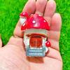 Micro Paisaje de Hongos Resina Pequeños Adornos Decoración de Musgo DIY Bonsái Pequeños Adornos