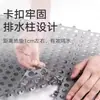 Alfombrilla Antideslizante para Baño Sala de Ducha Lavabo Alfombrilla para Piso Anticaída Ecológica Inodoro Resistente al Agua Impermeable Hueca Cobertura Completa