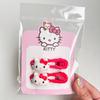Horquilla de dibujos animados para niños, accesorios para el cabello de Sanrio, linda niña, clip de corazón, flequillo roto, clip de pico de pato, tocado, venta al por mayor