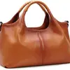 2023 Nova Bolsa Feminina Casual Popular de Grande Capacidade Transfronteiriça Casual e Mais Fácil de Combinar Bolsa de Ombro Transversal de Couro Macio