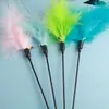 Juguetes para Gatos Nuevo Palo Largo Grande Pluma Palo para Molestar Gatos Juguete de Auto-Placer para Gatos Palo para Molestar Gatos Venta al por Mayor Suministros para Mascotas Gatos