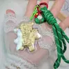 2026 Año del Caballo Oro Puro 999 Riqueza Instantánea Cadena para Teléfono de Árbol de Navidad Lanyard Llavero de Caballo Dorado Colgante de Dibujos Animados
