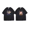 Camisetas Combinando de Algodão Penteado Puro, Slim Fit, para Casais, Roupa de Verão, Design Niche Slim Fit, Tops da Moda de Manga Curta