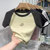 Camiseta de Algodón Puro para Mujer, Manga Corta, Corte Corto, Hombro Normal, Top de Venta Caliente Nuevo Estilo Verano 2026, Súper Popular, Rejuvenecedor, Corte Ajustado, Favorecedor