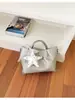 Bolso de cubo tejido de nicho transfronterizo 2026 nuevo bolso de cesta de moda para mujer bolso de mano simple para hombro cruzado