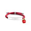 Pulseira Colorida Europeia e Americana Transfronteiriça em estoque Material em Branco Acessórios Maçã Vermelha Presente Gravação Pulseira de Aço Inoxidável