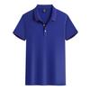 Camiseta polo personalizada, camiseta con logotipo impreso bordado, ropa de trabajo empresarial, camisa cultural, mono de manga corta de verano personalizado DIY