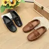 Otoño 2026 Nuevo Estilo Coreano Moda Zapatos de Cuero para Niños Niños y Niñas Moda Niños Pequeños y Medianos Bebé Suela Suave Mocasines