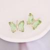 Pendientes de mariposa de plata de ley 925 con circonita multicolor y diamante, pendientes cruzados europeos y americanos para mujer, pendientes creativos E278