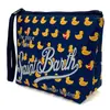 Moda Europeia e Americana Estampa de Leopardo Material de Mergulho Bolsa de Cosméticos Design de Nicho Bolsa para Batom e Cosméticos Bolsa de Higiene Pessoal Portátil para Viagem